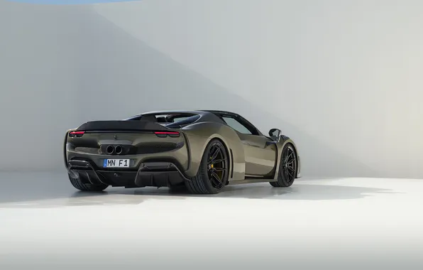Ferrari, Rear, Novitec, Super Car, Вид Сбоку, Tuning Car, Novitec Ferrari, Ferrari 296 GTS