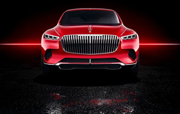 Mercedes-Benz, Vision, вид спереди, 2018, Mercedes-Maybach, электрокроссовер, Ultimate Luxury