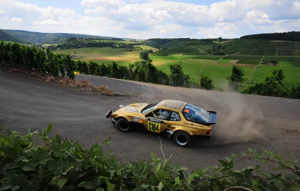 Природа, спорт, Drift, Rally, Porsche 944