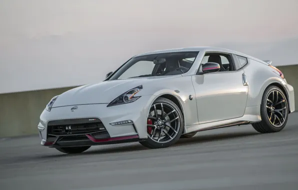 Картинка nissan, white, tuning, 370z, nismo