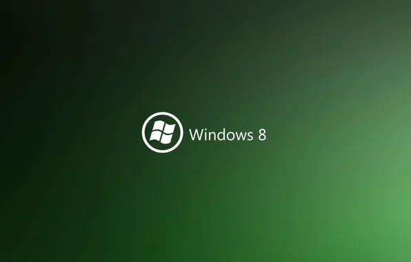Картинка green, logo, windows8, sistem