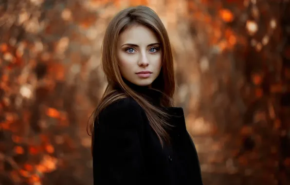 Взгляд, портрет, Nataly, natural light, Autumn portrait
