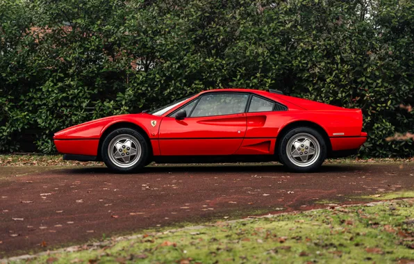 Феррари, Ferrari, спорт кар, вид сбоку, GTB, Turbo, Pininfarina, 1986