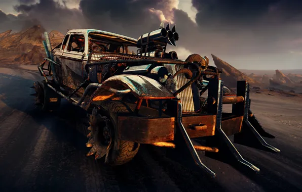 Машина, пустыня, Mad Max, Fury Road, Безумный Макс, Дорога ярости