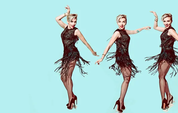 Картинка танец, Scarlett Johansson, Скарлетт Йоханссон, фотосессия, 2015, Saturday Night Live