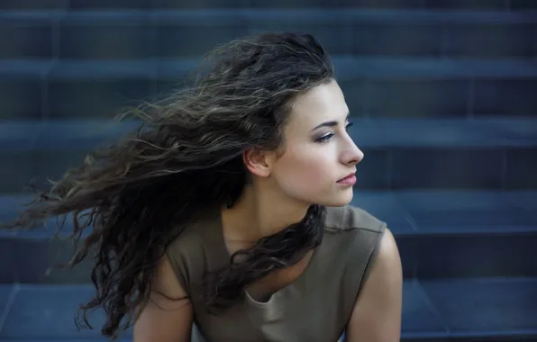 Взгляд, девушка, портрет