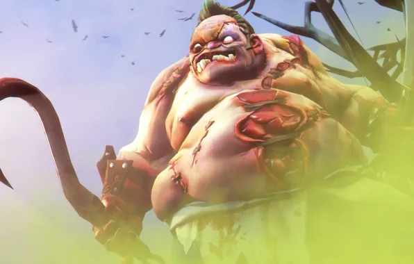 Чудовище, Dota 2, мясник, Pudge