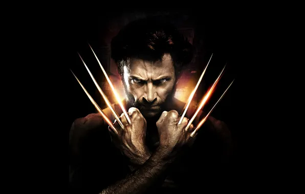 Картинка Action, Fantasy, Wolverine, Hugh Jackman, X-Men, Origins, Logan, 2009
