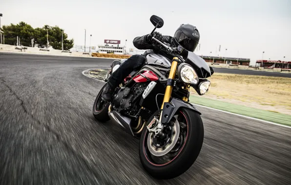 Moto, bike, Speed, power, track, naked, Triumph, 2016