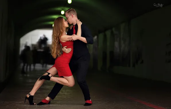 Девушка, поза, страсть, танец, платье, мужчина, Анна Шувалова