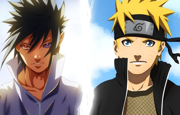 Парни, Наруто, Naruto, саске учиха, наруто узумаки
