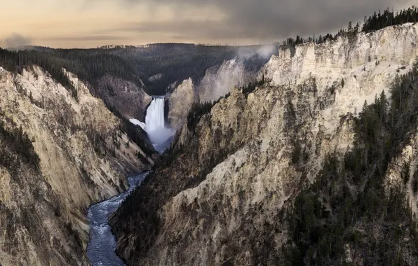 Пейзаж, горы, природа, река