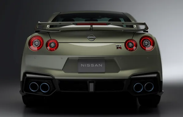 Картинка Nissan, GT-R, R35, rear view, 2023, Nissan GT-R Premium Edition T-spec