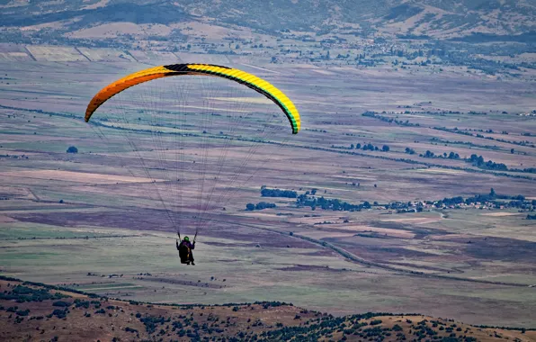 Картинка полёт, парапланеризм, paragliding