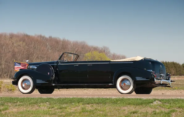 Cadillac, Лимузин, 1938, ретро автомобили, Limousine, retro cars, Cadillac V16 Series 90 Presidential Convertible, Cadillac …