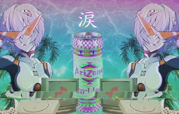 Аниме, sad, китайский, Vaporwave, Glitch, Chine