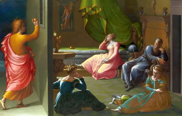 Apple, girls, art, classical, london museum