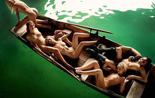 Грудь, девушка, девушки, лодка, playboy, girl, титьки, girls