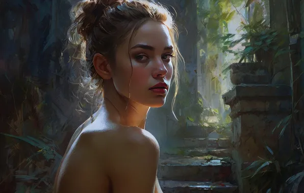 Картинка girl, beautiful, sweet, ai art