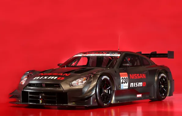 Красный, фон, Nissan, GT-R, карбон, gt500, гоночная, nismo