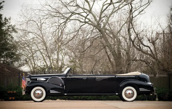 Cadillac, Лимузин, 1938, ретро автомобили, Limousine, retro cars, Cadillac V16 Series 90 Presidential Convertible, Cadillac …