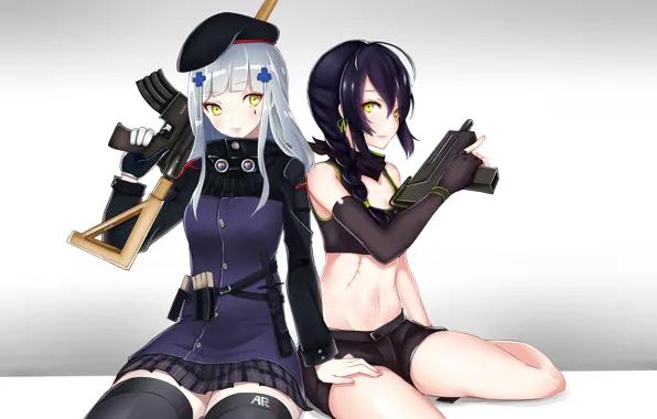 Оружие, девушки, аниме, арт, Girls Frontline, Девушки фронта