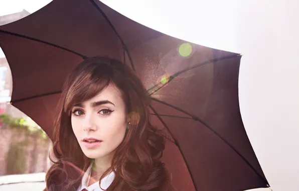 Картинка актриса, glamour, lily collins, лили коллинз