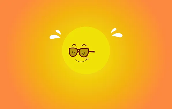 Картинка Sun, Minimal, Summer, Happy, Minimalist, Sunglasses, Summer Sun, Orange aesthetic