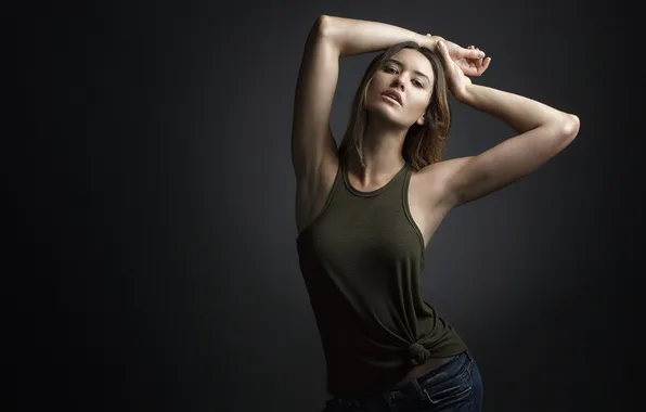 Девушка, поза, фон