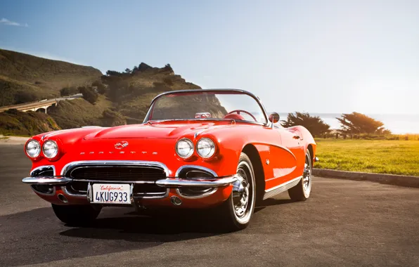 Corvette, классика, chevrolet, Chevy, 1962, California Dreaming