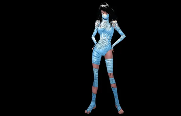 Девушка, паутина, шелк, костюм, комиксы, марвел, MARVEL, Silk