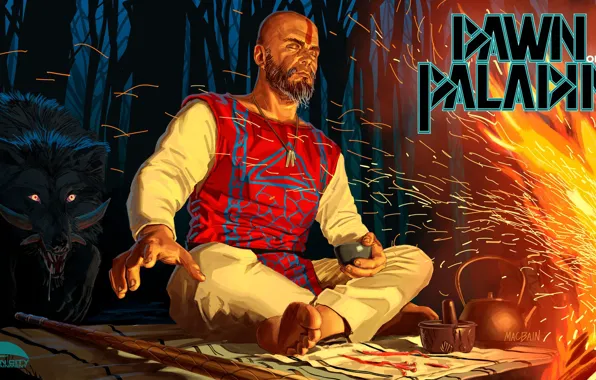 Мужик, зверь, костёр, Dawn of the Paladin, Loran Leaves His Body