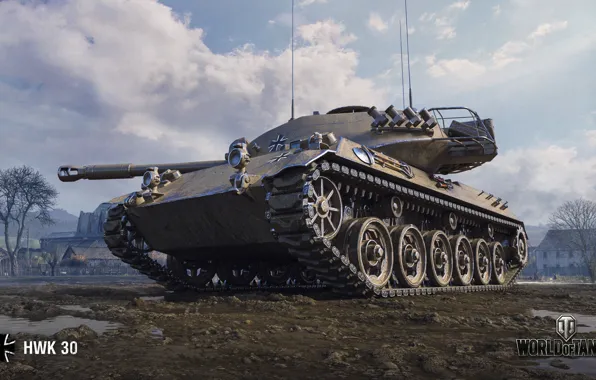 Картинка WoT, World of Tanks, немецкий танк, Wargaming, HWK 30