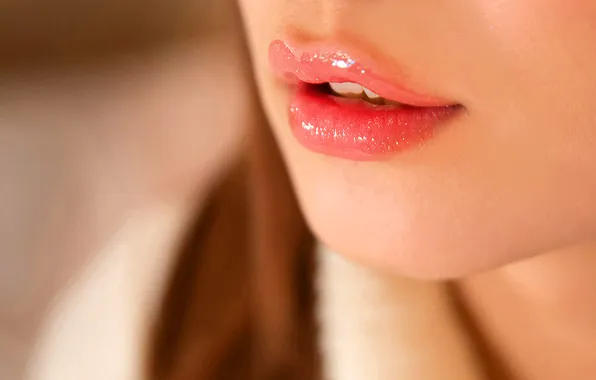 Asian, Model, Woman, Lips, Japanese, Close Up, Close Shot, Indoor