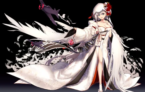 Девушка, Платье, Крылья, Azur Lane