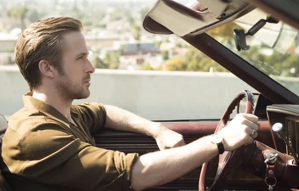 Движение, автомобиль, Ryan Gosling, Райан Гослинг, мюзикл, Ла-Ла Ленд, La La Land