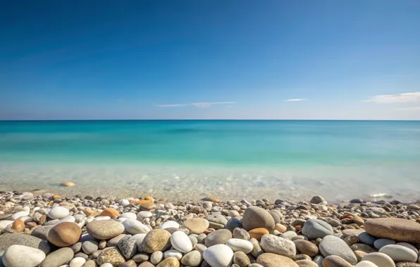 Песок, море, пляж, лето, галька, камни, берег, summer