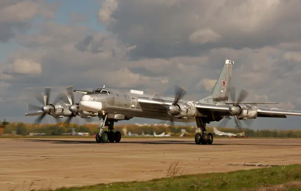 Медведь, бомбардировщик, ВВС, стратегический, Туполев, России, советский, Ту-95МС