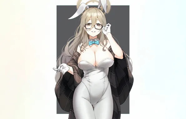 Girl, sexy, cleavage, long hair, brown eyes, boobs, anime, beautiful