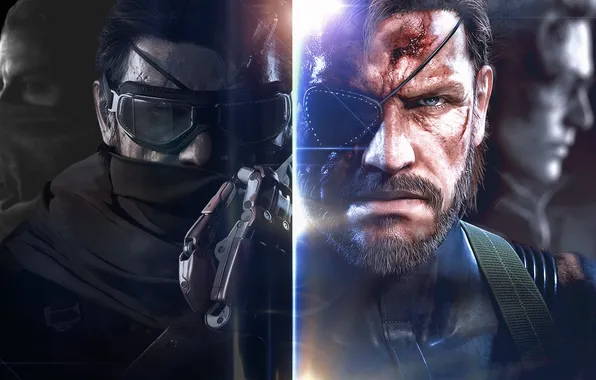 Картинка Big Boss, Metal Gear Solid V: The Phantom Pain, Ocelot, Kazuhira Miller, Punished Snake
