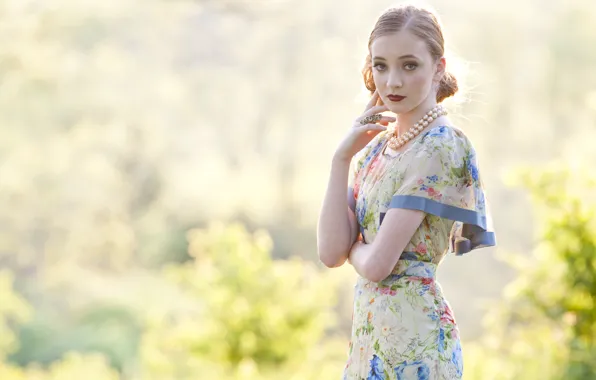 Girl, summer, vintage, retro