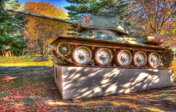 Картинка фото, армия, памятник, танк, T 34