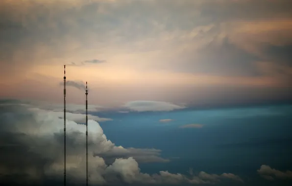 Картинка небо, облока, вышки