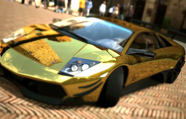 Lamborghini, Hot, Cars, Lamborghini Murcielago, Murcielago, Gold, Super Car