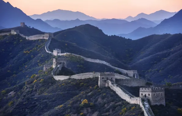 China, landscape, Great Wall