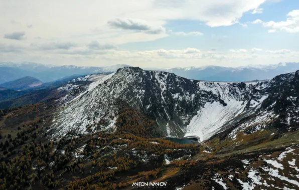 Снег, пейзаж, горы, природа, свежий воздух, красота, Алтай, клипмейкер Антон Иванов