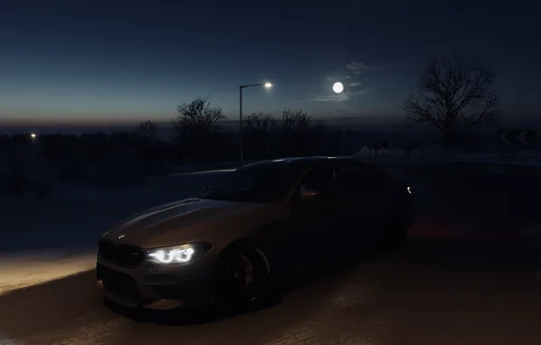 HDR, BMW, Stars, Winter, Game, UHD, 4K, M5