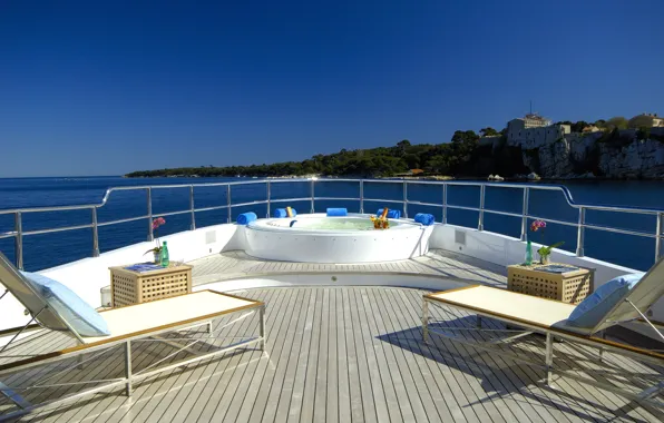 Дизайн, стиль, интерьер, яхта, палуба, люкс, luxury motor yacht