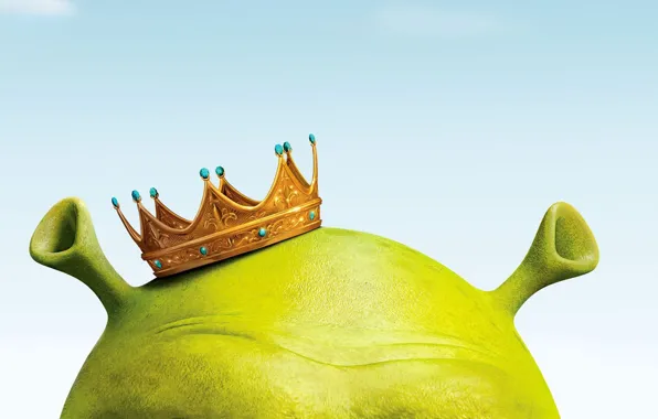Картинка мультфильм, корона, шрек, Shrek 3