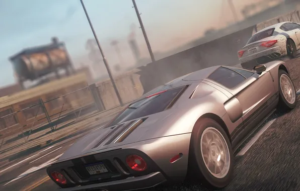 Город, гонка, Maserati, спорткар, классика, need for speed most wanted 2012, ford gt 40
